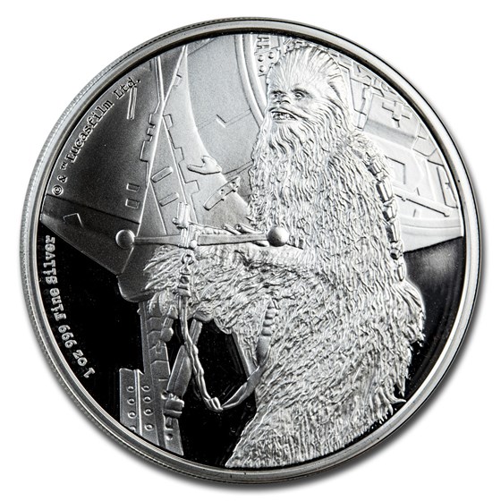 2017 Niue 1 oz Silver $2 Star Wars Chewbacca Proof (Capsule Only) 2017 Niue 1 oz Silver $2 Star Wars Chewbacca Proof (Capsule Only)