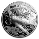 2017 Niue 1 oz Silver Boomerang Fighter Plane Ultra High Relief