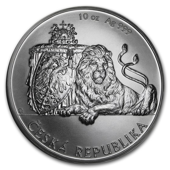 2017 Niue 10 oz Silver Czech Lion BU