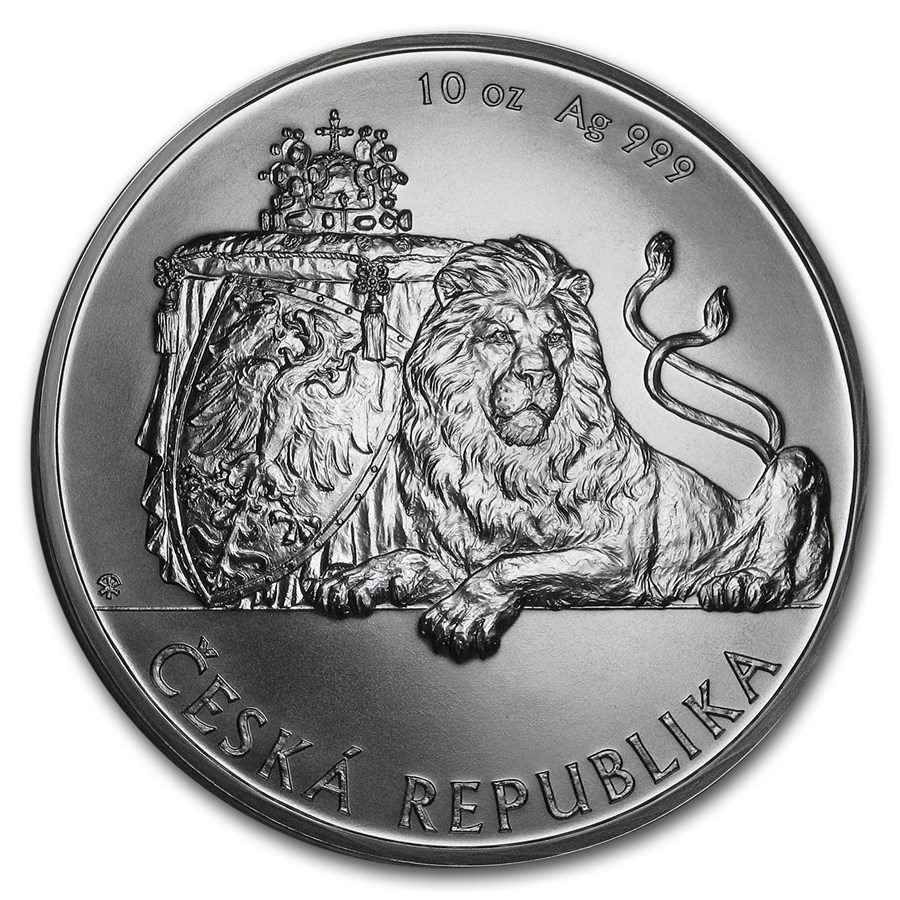 2017 Niue 10 oz Silver Czech Lion BU