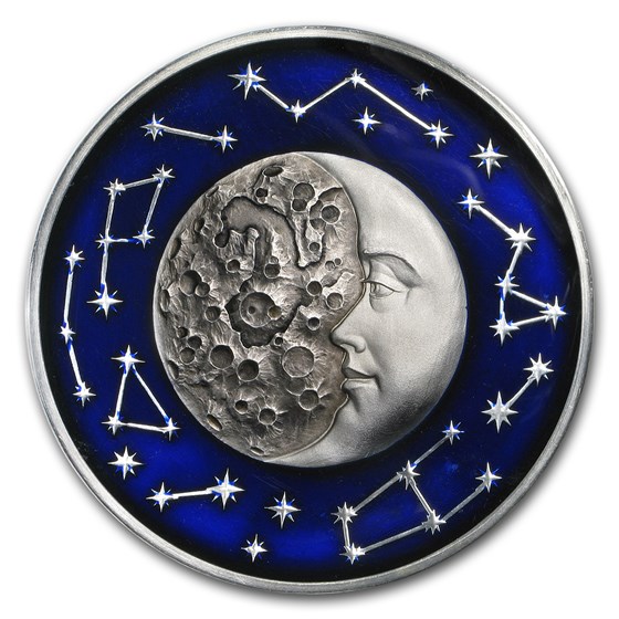 2017 Niue 2 oz Antique Finish Silver Celestial Bodies (The Moon) 2017 Niue 2 oz Antique Finish Silver Celestial Bodies (The Moon)