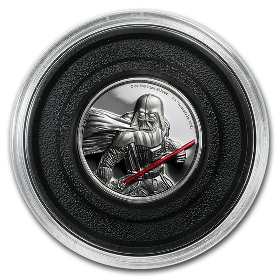 darth vader silver coin 2017