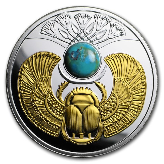 2017 Niue Silver Turquoise Scarabaeus 2017 Niue Silver Turquoise Scarabaeus