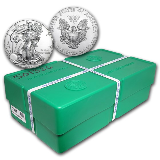 Buy 2017 (P) 500Coin Silver Eagle Monster Box (Philadelphia Mint) APMEX