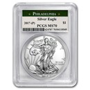 2017 (P) American Silver Eagle MS-70 PCGS (Philadelphia Mint) 2017 (P) American Silver Eagle MS-70 PCGS (Philadelphia Mint)