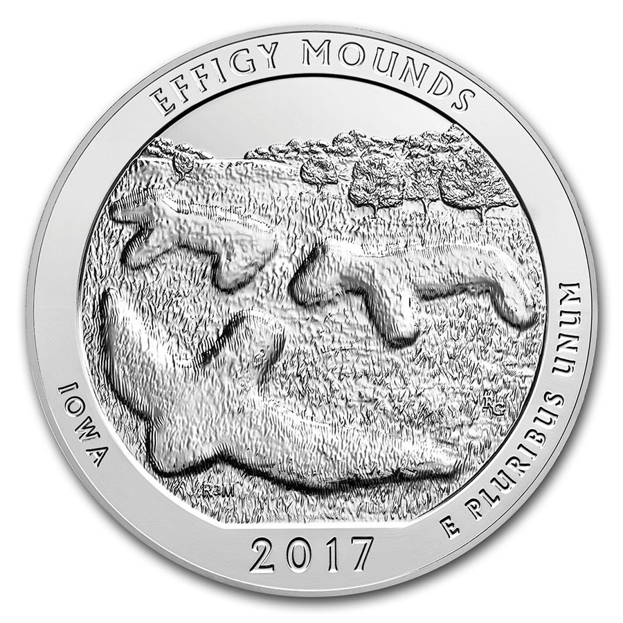 Buy 2017P ATB Quarter Effigy Mounds National Monument BU APMEX