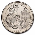 2017-P ATB Quarter Ellis Island National Monument 40-Coin Roll BU