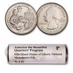 2017-P ATB Quarter Ellis Island National Monument 40-Coin Roll BU
