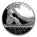 2017-P Boys Town $1 Centennial Silver Proof (Box & COA)