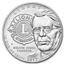 2017-P Lions Club International Silver Proof (Box & COA)