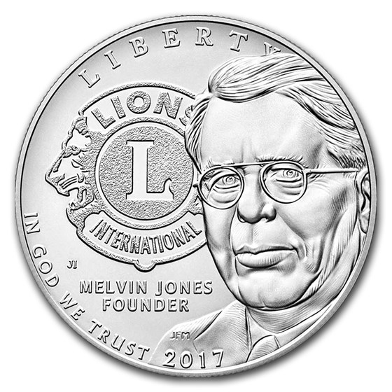 2017-P Lions Club International Silver Proof (Box & COA) 2017-P Lions Club International Silver Proof (Box & COA)