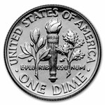 2017-P Roosevelt Dime 50-Coin Roll BU