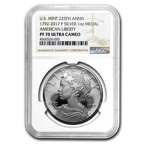 2017-P Silver American Liberty Medal PF-70 NGC 2017-P Silver American Liberty Medal PF-70 NGC
