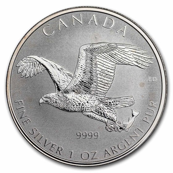 2017 RCM 1 oz Ag Birds of Prey Bald Eagle Reverse Pf (Spotted) 2017 RCM 1 oz Ag Birds of Prey Bald Eagle Reverse Pf (Spotted)