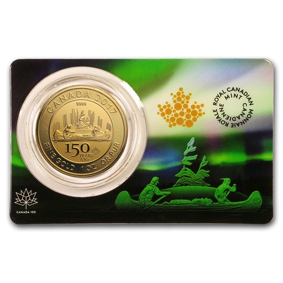 2017 RCM 1 oz Gold $150 Canada 150 Voyageur (Assay Card) 2017 RCM 1 oz Gold $150 Canada 150 Voyageur (Assay Card)