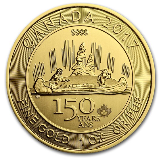 2017 RCM 1 oz Gold $150 Canada 150 Voyageur (No Assay) 2017 RCM 1 oz Gold $150 Canada 150 Voyageur (No Assay)