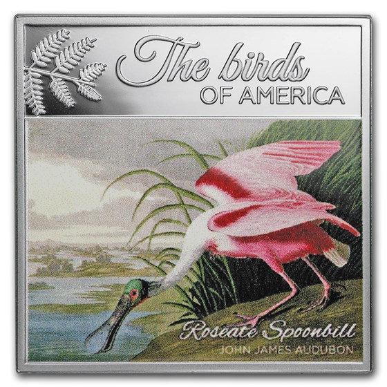 2017 Rep. of Cameroon Silver The Birds of America (Spoonbill) 2017 Rep. of Cameroon Silver The Birds of America (Spoonbill)