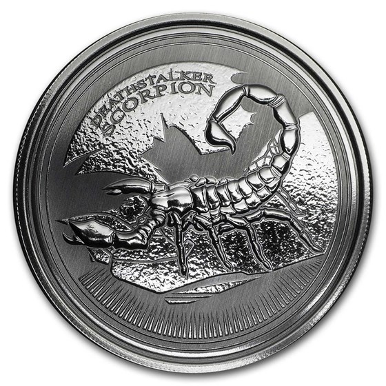 2017 Republic of Chad 1 oz Silver Deathstalker Scorpion BU 2017 Republic of Chad 1 oz Silver Deathstalker Scorpion BU