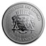 2017 Republic of Congo 1 oz Silver Silverback Gorilla (Prooflike)