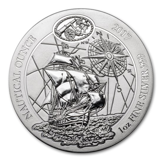 2017 Rwanda 1 oz Silver Nautical Ounce Santa Maria BU 2017 Rwanda 1 oz Silver Nautical Ounce Santa Maria BU