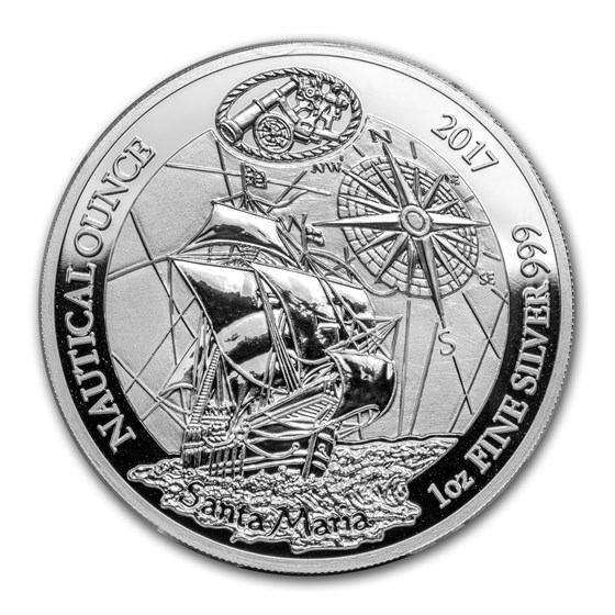 2017 Rwanda 1 oz Silver Nautical Ounce Santa Maria Proof 2017 Rwanda 1 oz Silver Nautical Ounce Santa Maria Proof