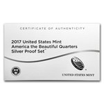 2017-S America the Beautiful Quarters Silver Proof Set