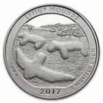 2017-S ATB Quarter Effigy Mounds 40-Coin Roll Proof (Silver)
