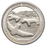 2017-S ATB Quarter Effigy Mounds National Proof (Silver)