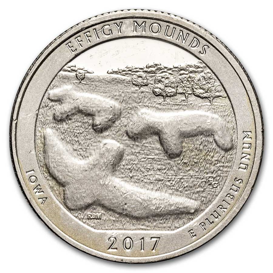 2017-S ATB Quarter Effigy Mounds National Proof (Silver)