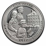 2017-S ATB Quarter Ellis Island 40-Coin Roll Proof (Silver)