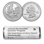2017-S ATB Quarter Ellis Island Monument 40-Coin Roll Gem Proof
