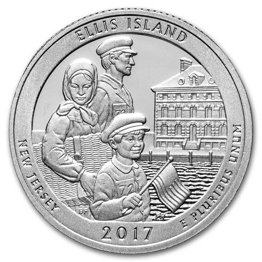 2017-S ATB Quarter Ellis Island Monument Proof (Silver)