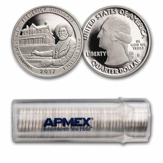 2017-S ATB Quarter Frederick Douglass 40-Coin Roll Gem Proof 2017-S ATB Quarter Frederick Douglass 40-Coin Roll Gem Proof