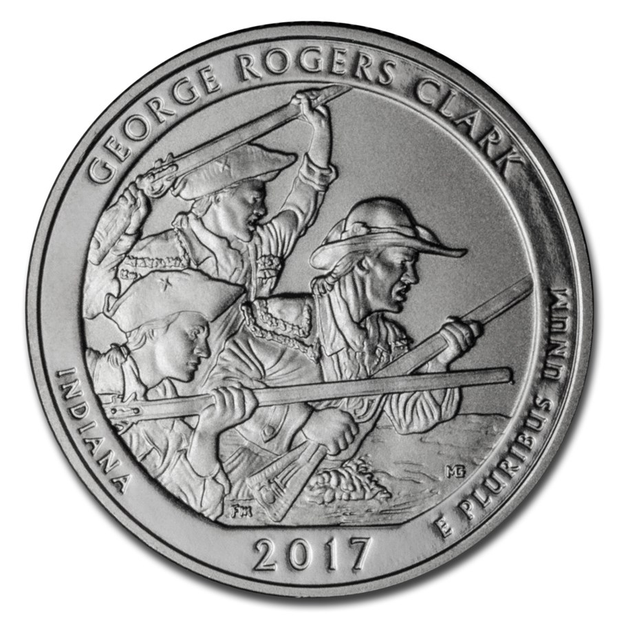 Buy 2017S ATB Quarter Rogers Clark BU (Enhanced Finish) APMEX
