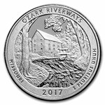 2017-S ATB Quarter Ozark Riverways 40-Coin Roll Gem Proof