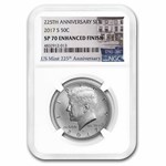 2017-S Kennedy Half Dollar SP-70 NGC Enhanced Finish 225th Anni.