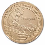 2017-S Native Amer $1 - Sequoyah BU SP-70 ER NGC(Enhanced Finish)