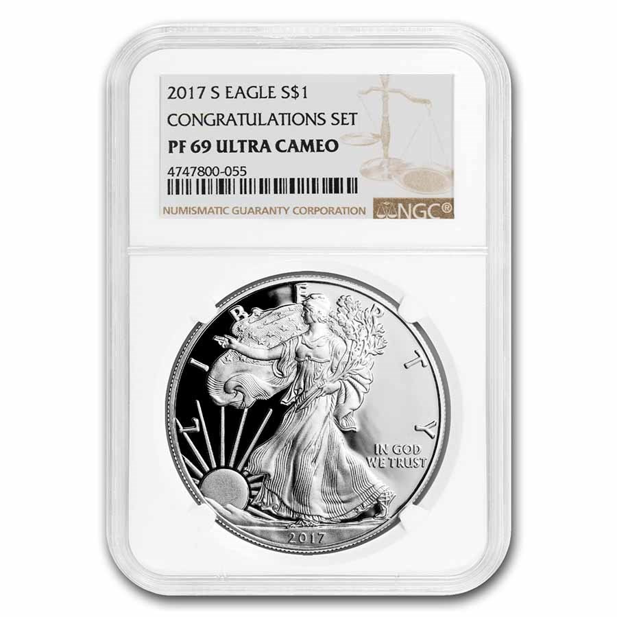 2017-S Proof American Silver Eagle PF-69 NGC