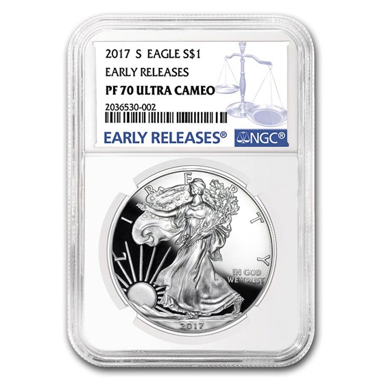 2017-S Proof American Silver Eagle PF-70 NGC (Early Release) 2017-S Proof American Silver Eagle PF-70 NGC (Early Release)