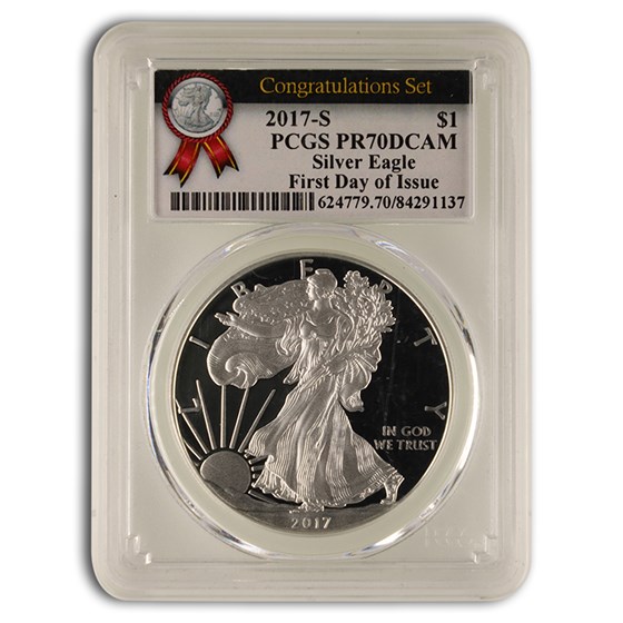 2017-S Proof American Silver Eagle PR-70 PCGS (FDI) 2017-S Proof American Silver Eagle PR-70 PCGS (FDI)
