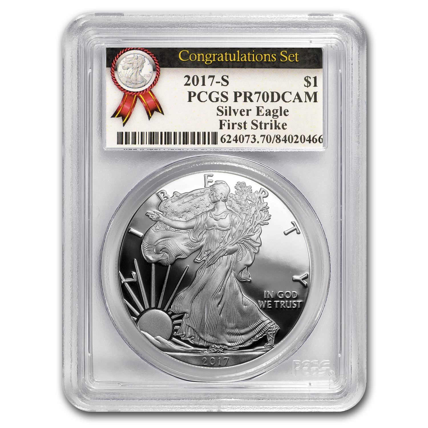 Buy 2017-S Proof American Silver Eagle PR-70 PCGS (FirstStrike