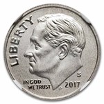 2017-S Roosevelt Dime Enhanced Finish SP-70 NGC