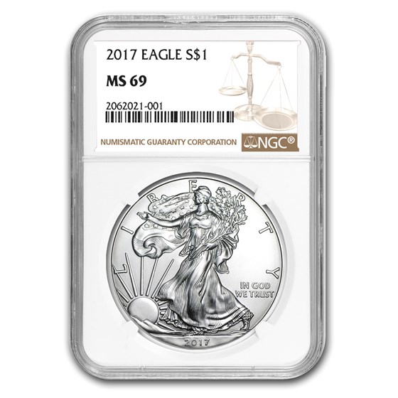 2017 Silver American Eagle MS-69 NGC 2017 Silver American Eagle MS-69 NGC