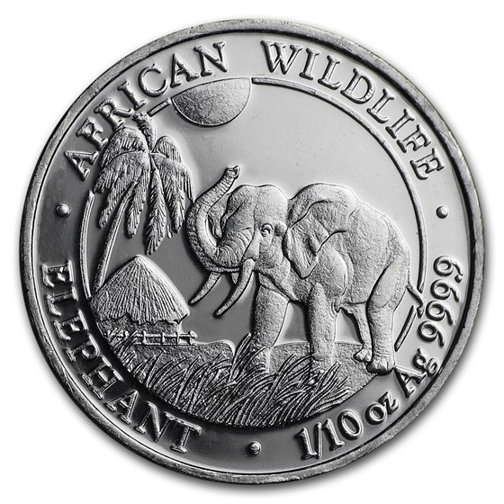 2017 Somalia 1/10 oz Silver Elephant BU 2017 Somalia 1/10 oz Silver Elephant BU