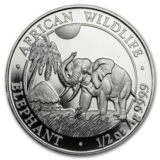2017 Somalia 1/2 oz Silver Elephant BU 2017 Somalia 1/2 oz Silver Elephant BU