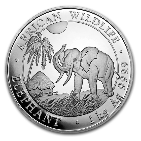 2017 Somalia 1 kilo Silver Elephant 2017 Somalia 1 kilo Silver Elephant