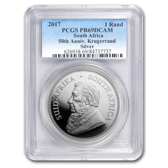 2017 South Africa 1 oz Silver Krugerrand PR-69 PCGS 2017 South Africa 1 oz Silver Krugerrand PR-69 PCGS