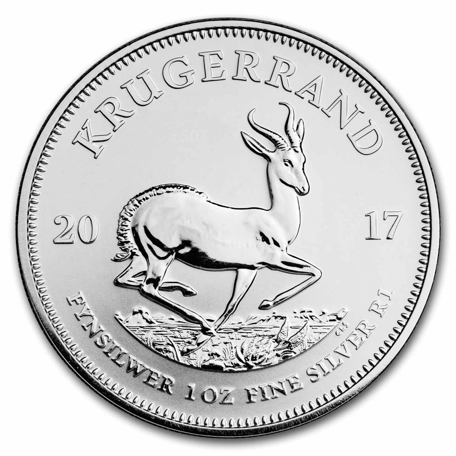 2017 South Africa 1 oz Silver Krugerrand Proof Coin (Abrasions)