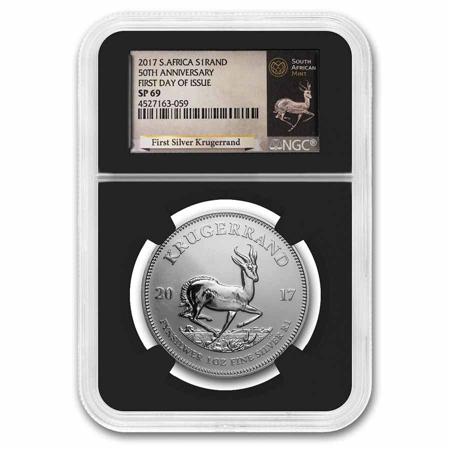 2017 South Africa 1 oz Silver Krugerrand SP-69 NGC (FDI)