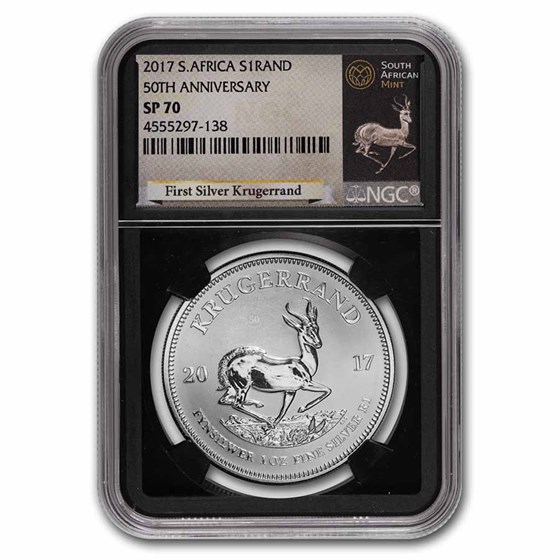 2017 South Africa 1 oz Silver Krugerrand SP-70 NGC 2017 South Africa 1 oz Silver Krugerrand SP-70 NGC